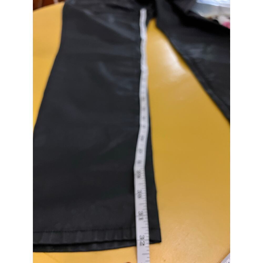 NWT Eileen Fisher Skinny Jeans Organic Cotton Waxed Denim Black Womens Size 16 - Picture 9 of 9